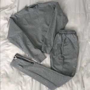 Fashion Nova Grey Sweatsuit